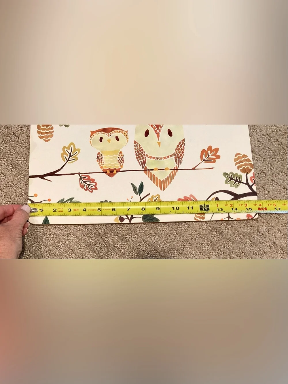 Owl & Fall Theme 5Mm Cork-Back Board Placemats